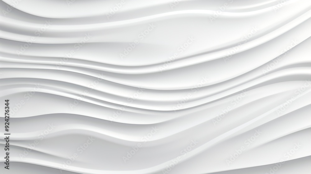 Obraz premium Abstract white wavy background.