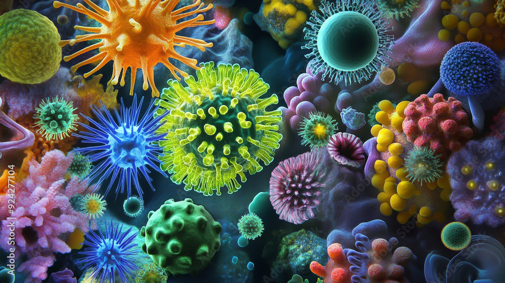 This is a photo taken under a microscope of a virus that threatens human health, and is an image needed for medical care, medicine, and research. Generative AI This is a photo taken under a microscope of a virus that threatens human health, and is an image needed for medical care, medicine, and research. Generative AI