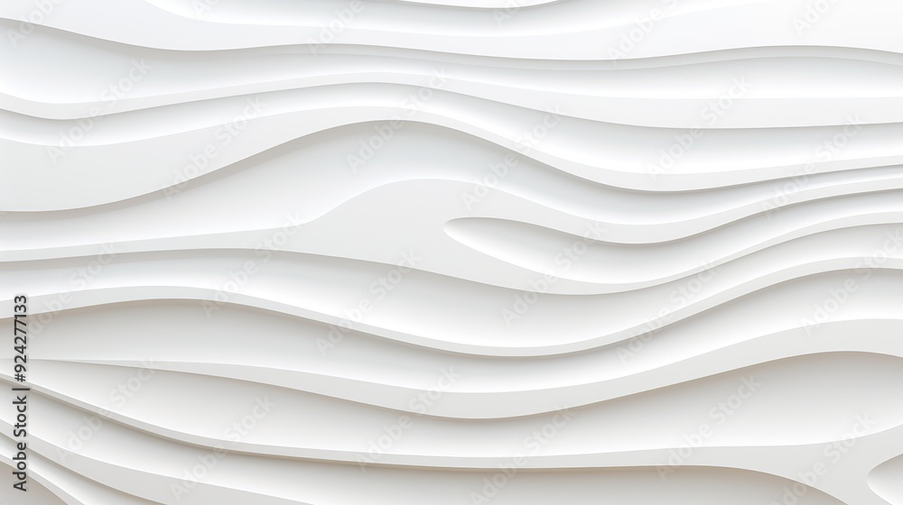 Abstract white wavy background. Abstract white wavy background.