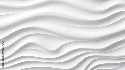 Abstract white wavy background for modern design.