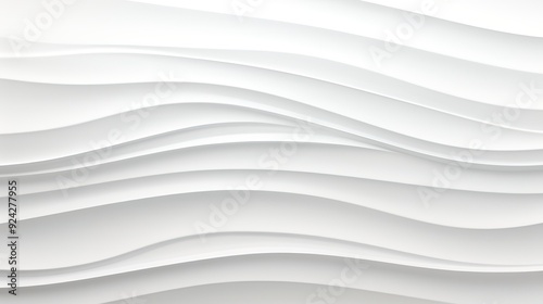 Abstract white wavy background for modern design.