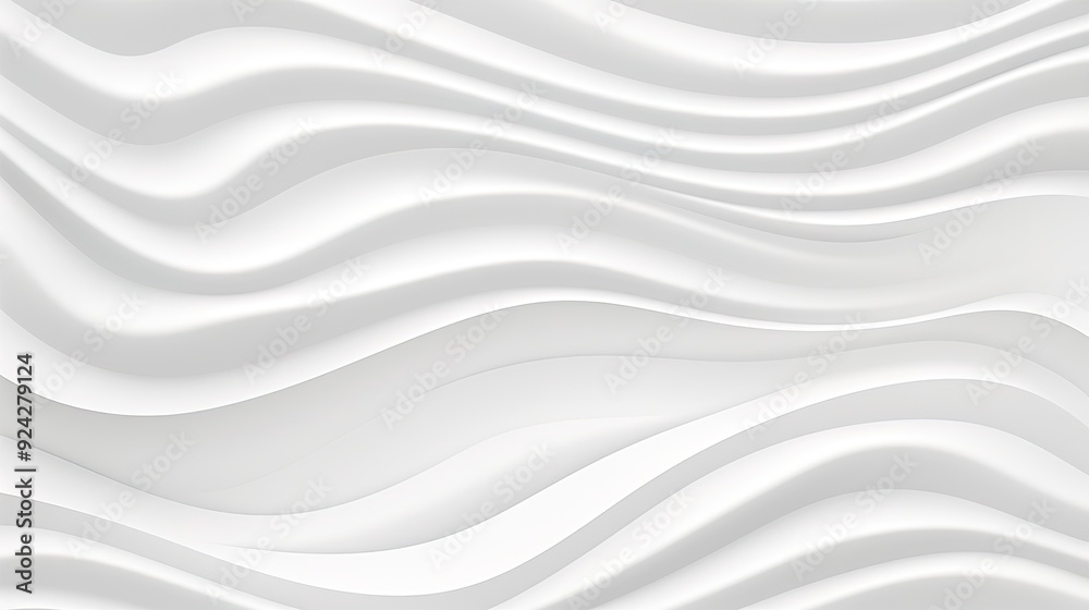 Abstract white wavy background with 3d effect. Abstract white wavy background with 3d effect.