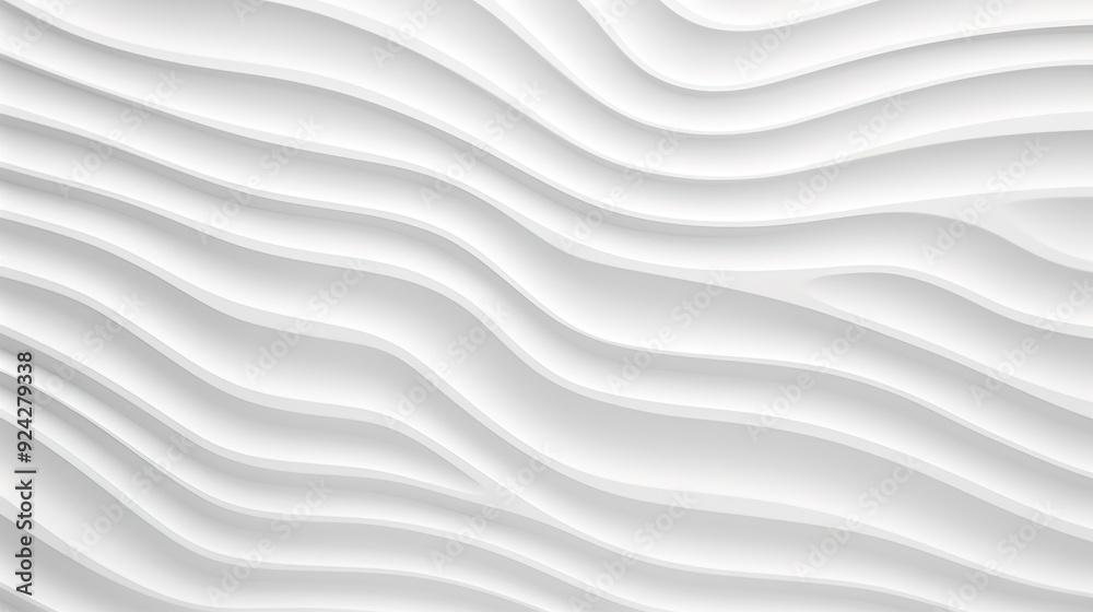 Abstract white wavy background with 3D effect. Abstract white wavy background with 3D effect.