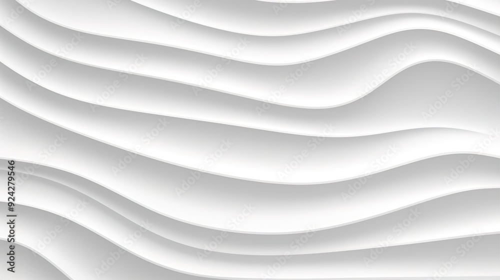 Abstract white wavy background with 3D effect. Abstract white wavy background with 3D effect.