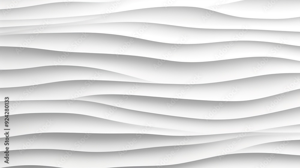 Abstract white wavy background with 3D effect. Abstract white wavy background with 3D effect.