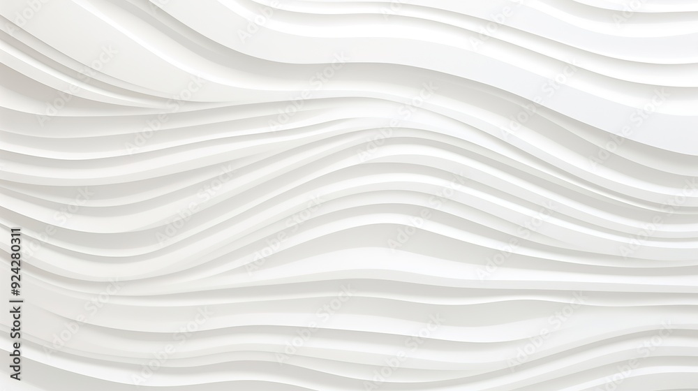 Abstract white wavy background with 3D effect. Abstract white wavy background with 3D effect.