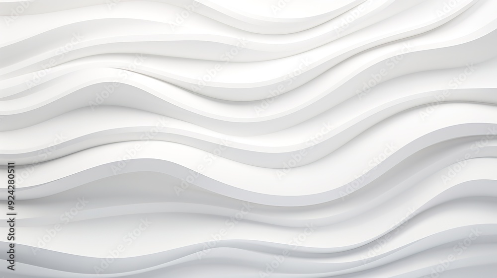 Abstract white wavy background with 3D effect. Abstract white wavy background with 3D effect.