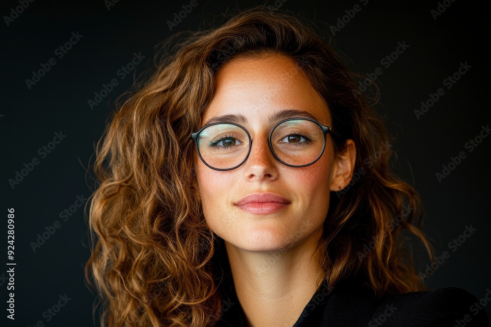 Obraz premium Female Professional Giving A Presentation, Confident And Articulate