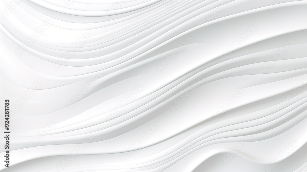 Abstract white wavy background with flowing lines. Abstract white wavy background with flowing lines.