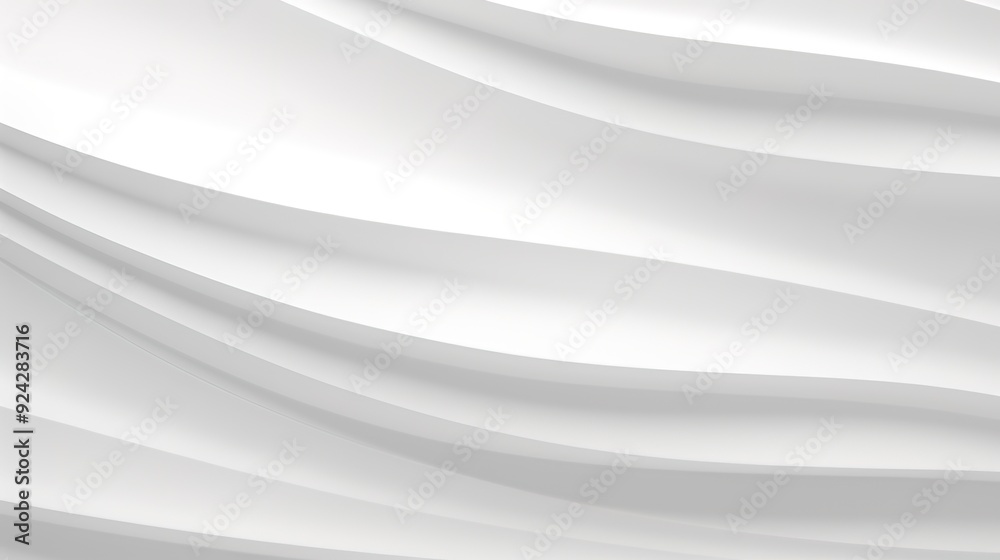 Abstract white wavy background with smooth curves. Abstract white wavy background with smooth curves.
