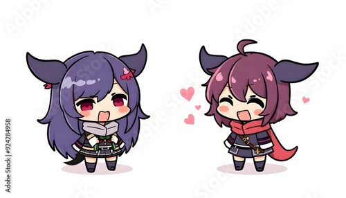 cute girl chibi twitch emotes photo