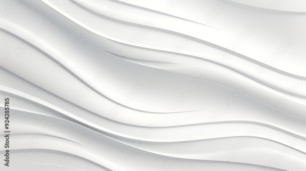Abstract white wavy background with soft curves. Abstract white wavy background with soft curves.