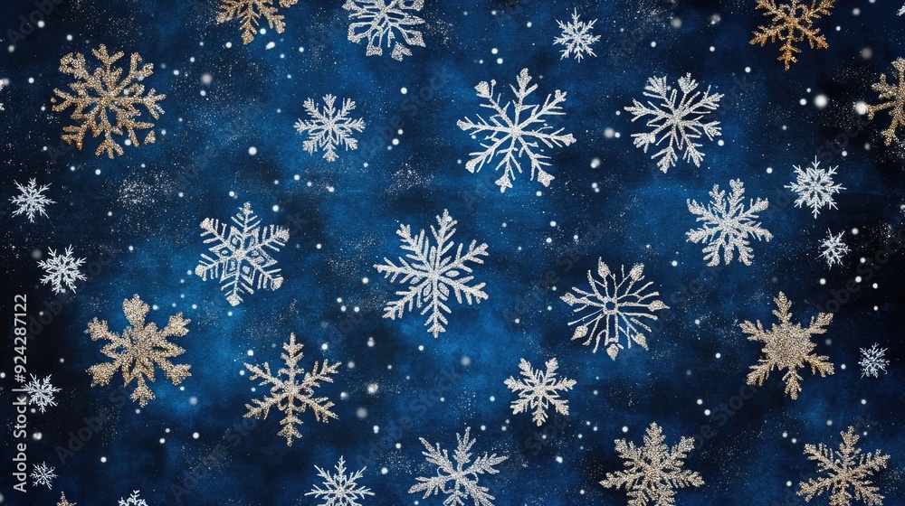 Winter background with snowflakes. Christmas and New Year concept Winter background with snowflakes. Christmas and New Year concept