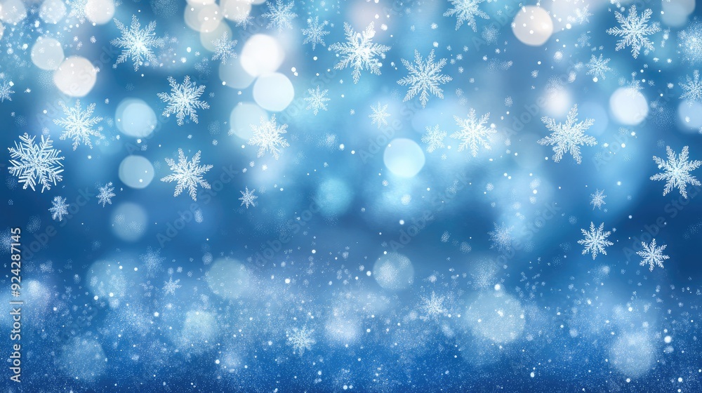 Winter background with snowflakes. Christmas and New Year concept Winter background with snowflakes. Christmas and New Year concept