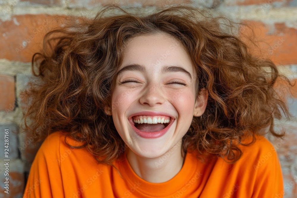 Happy Laughing Woman, Joy And Positivity Radiating In Every Moment Happy Laughing Woman, Joy And Positivity Radiating In Every Moment