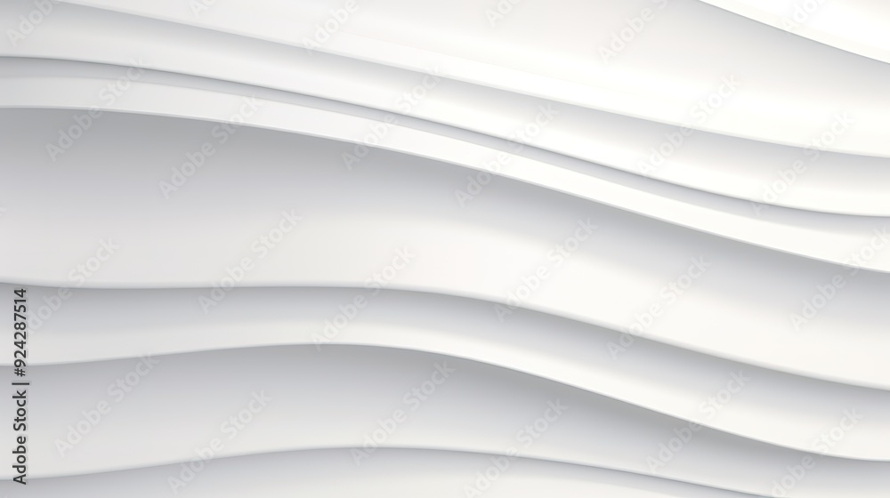 Abstract white wavy background with soft light and shadows. Abstract white wavy background with soft light and shadows.