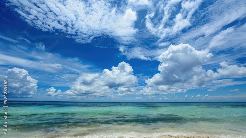 Fototapeta premium Azure Sky Over Turquoise Waters