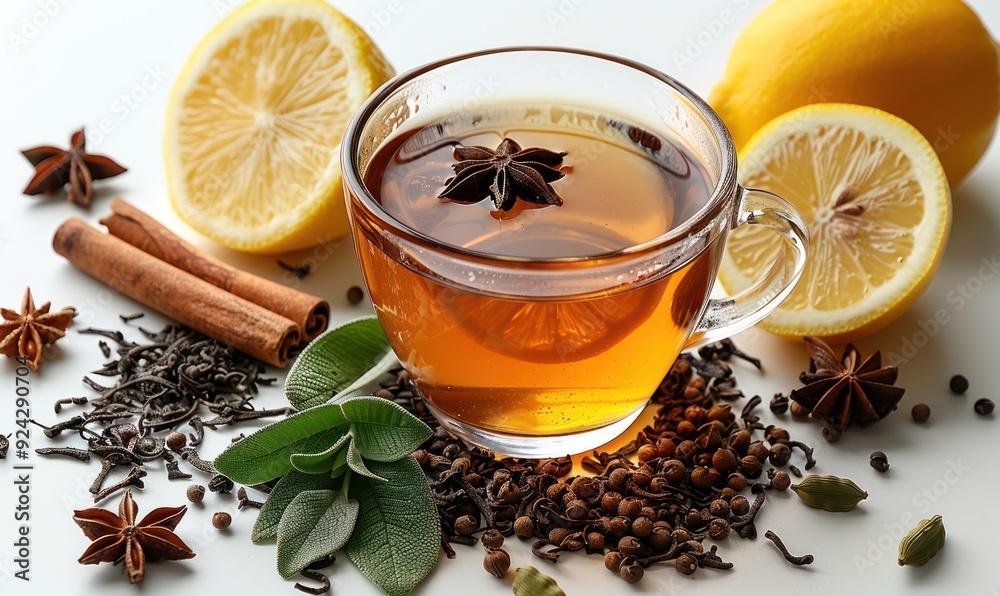 Spiced Tea with Lemon and Herbs Spiced Tea with Lemon and Herbs
