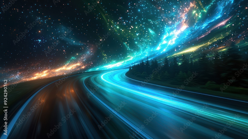 Night Drive Under the Stars Night Drive Under the Stars