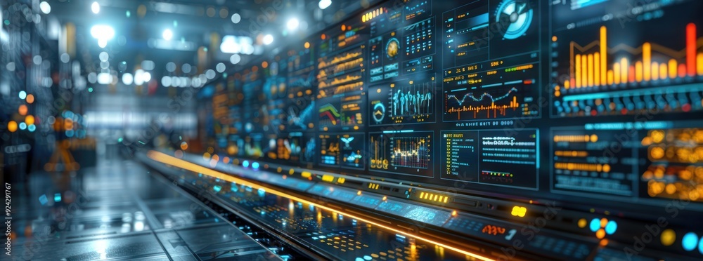 Futuristic Data Center with Advanced Technology Futuristic Data Center with Advanced Technology