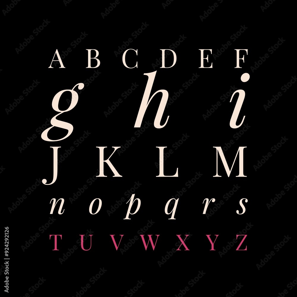 Alphabet design with a black background. Alphabet calligraphy with beautiful styles. Graphic Designs of alphabets. Alphabet design with a black background. Alphabet calligraphy with beautiful styles. Graphic Designs of alphabets.