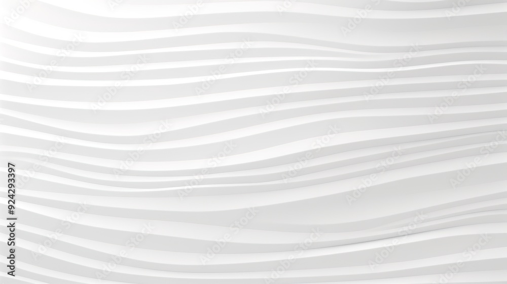 Abstract white wavy lines background.
