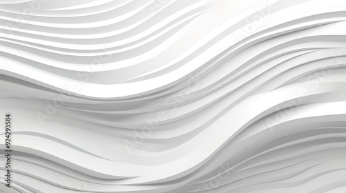 Abstract white wavy lines background.