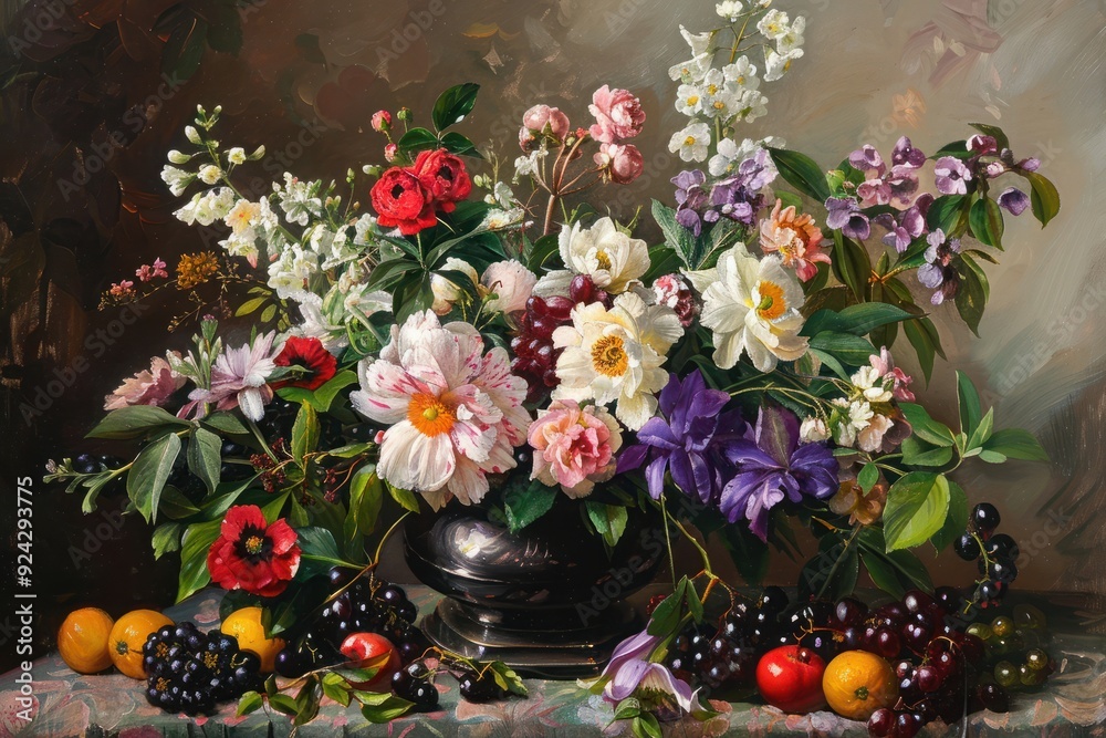 Flowers on a table Flowers on a table