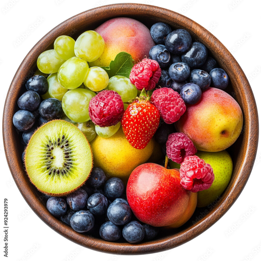 Fruit bowl, isolated, no background, transparent background Fruit bowl, isolated, no background, transparent background