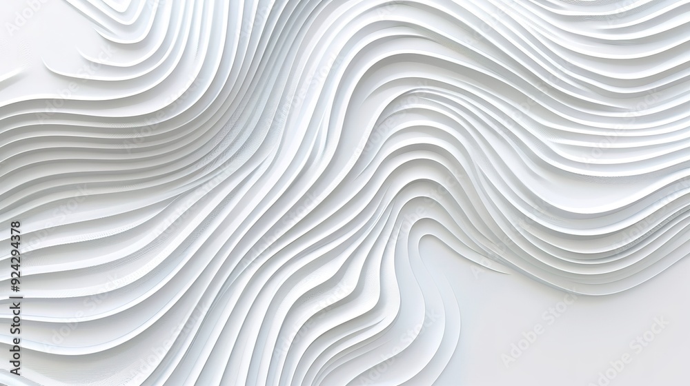 Abstract white wavy pattern background. Abstract white wavy pattern background.