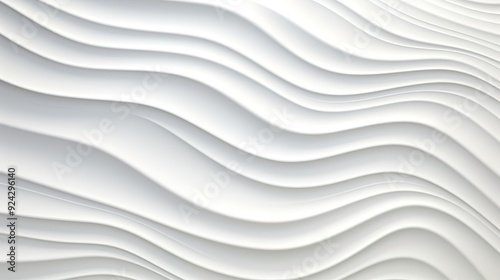 Abstract white wavy texture background.