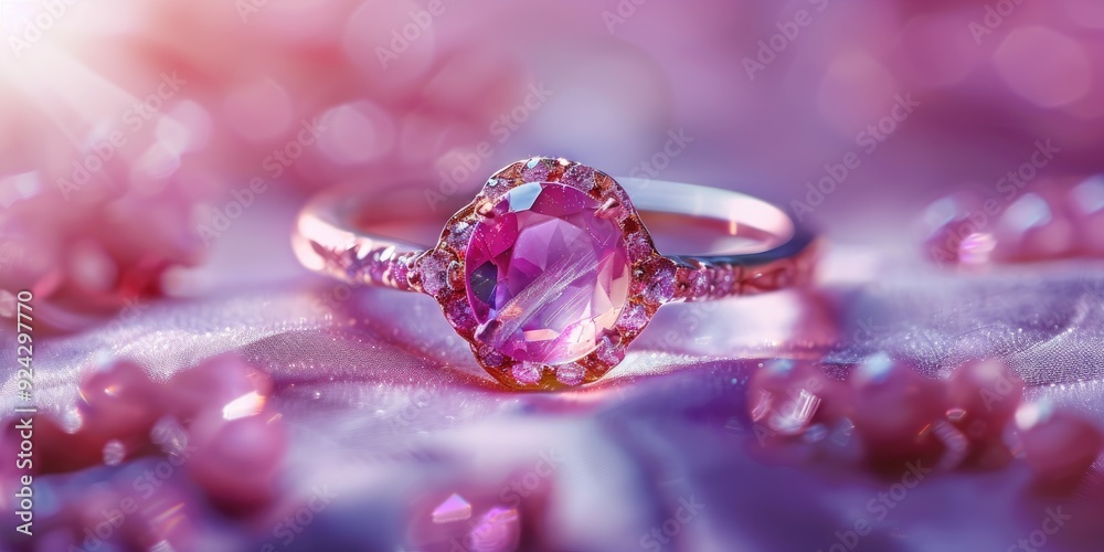 Jewelry Ring with Gemstone Photography Jewelry Ring with Gemstone Photography
