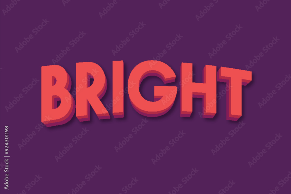Bright typography premium editable 3d editable text style effect Bright typography premium editable 3d editable text style effect