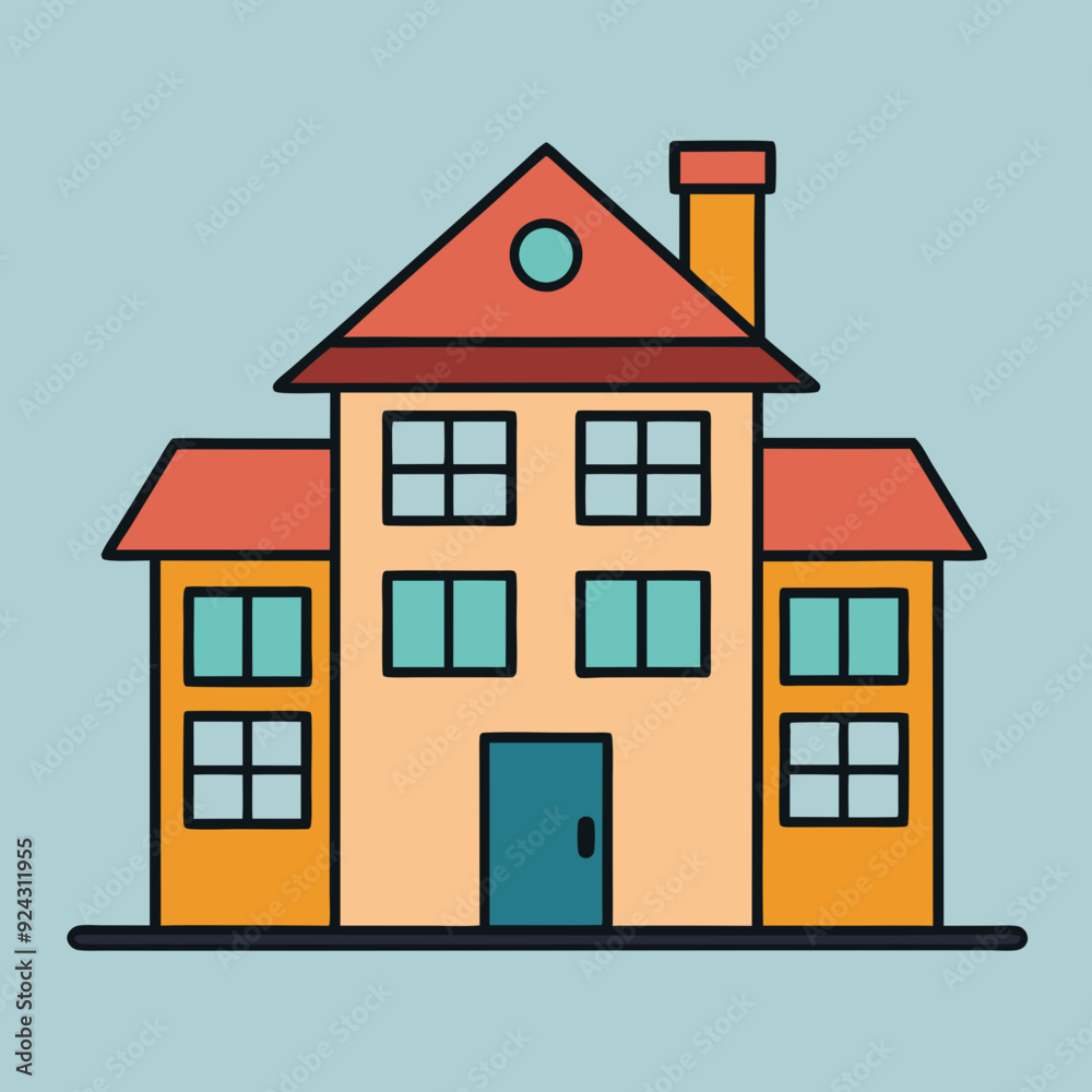house isolated on white, house vector illustration, Two story house vector art, house silhouette, house vector icon, bilding cartoon line art, eps house isolated on white, house vector illustration, Two story house vector art, house silhouette, house vector icon, bilding cartoon line art, eps