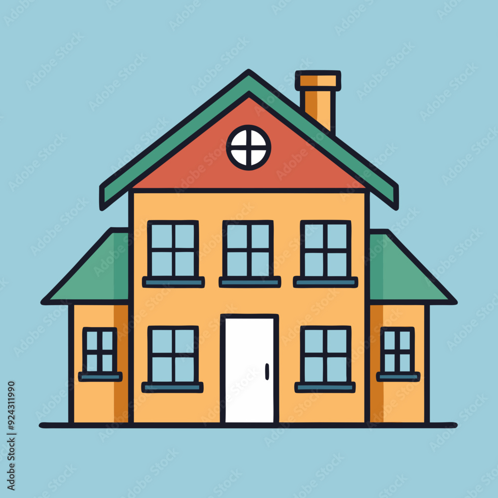 house isolated on white, house vector illustration, Two story house vector art, house silhouette, house vector icon, bilding cartoon line art, eps house isolated on white, house vector illustration, Two story house vector art, house silhouette, house vector icon, bilding cartoon line art, eps