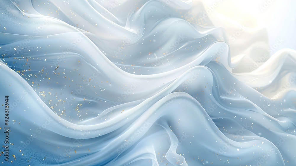 Abstract blue fabric with golden glitter, soft and elegant texture. Abstract blue fabric with golden glitter, soft and elegant texture.