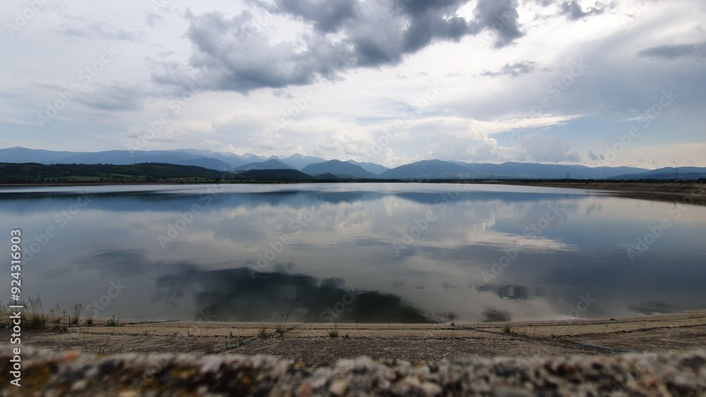 Obraz premium landscape with lake located in Retezat, Romania
