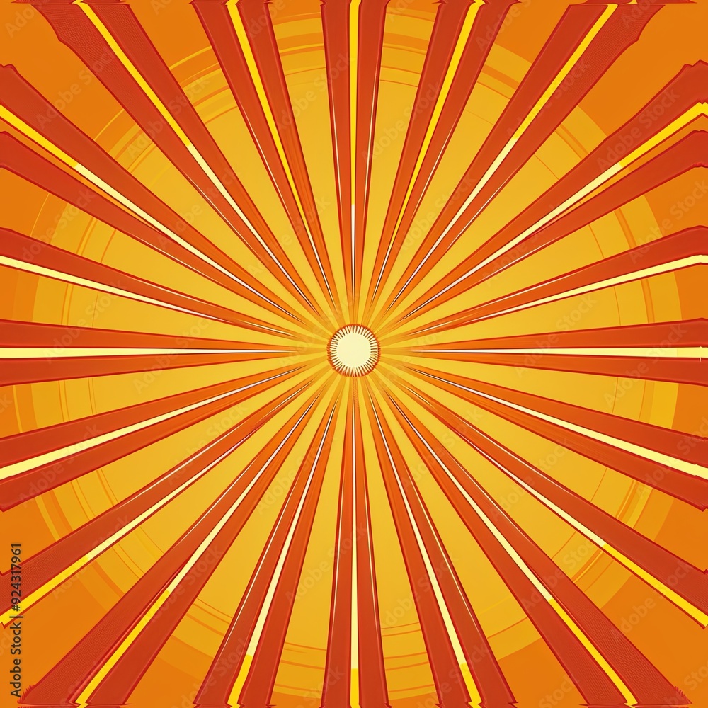 Fototapeta premium Intricate orange and white optical illusion pattern with a swirling design, perfect for digital designs and fashion textiles.