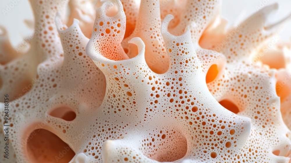 Abstract White and Orange Coral Texture Abstract White and Orange Coral Texture
