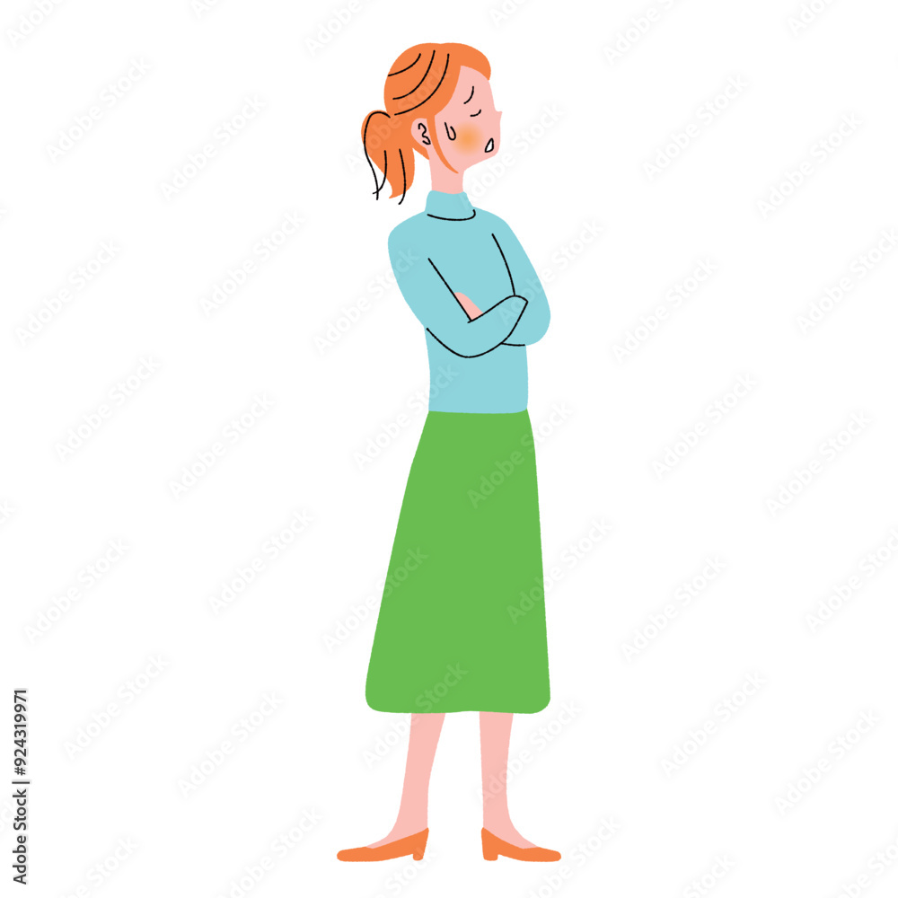 困る_女性 困る_女性