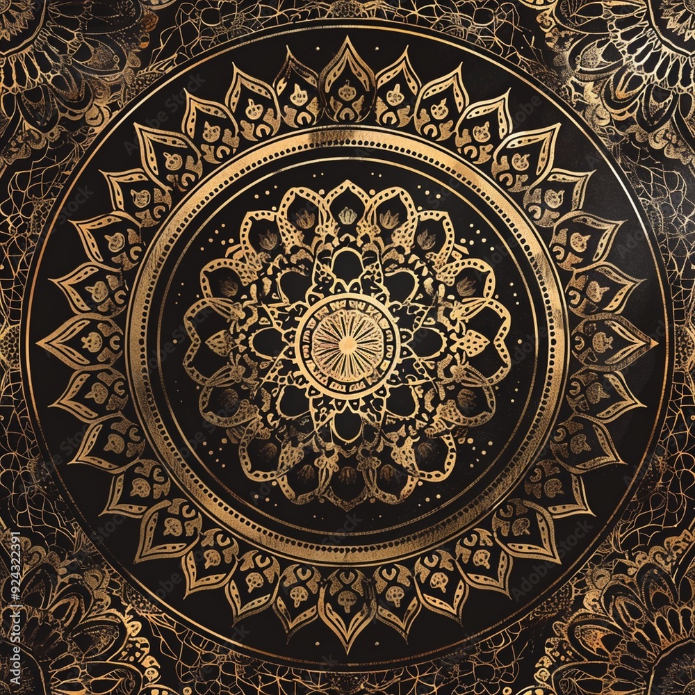 Mandala abstract modern floral background design