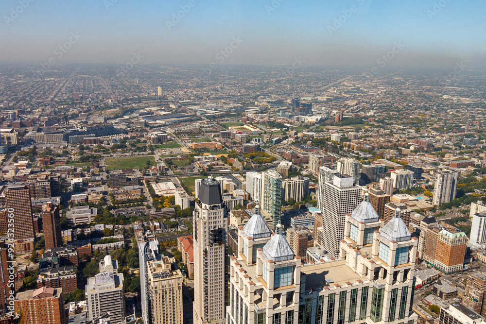 Fototapeta premium Modern Architecture Tower Buildings, Downtown Chicago, Illinois, United States