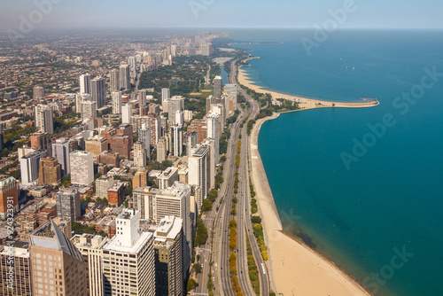 Obraz na płótnie North Avenue Beach Chicago, Illinois, United States w salonie