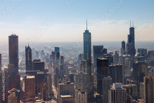 Willis Tower Modern Architecture Tower Buildings, Downtown Chicago, Illinois, United States