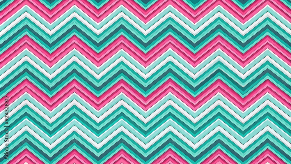 Dynamic pattern of chevron stripes in pink and turquoise, chevron, stripes, dynamic, pattern, pink, turquoise, colorful Dynamic pattern of chevron stripes in pink and turquoise, chevron, stripes, dynamic, pattern, pink, turquoise, colorful