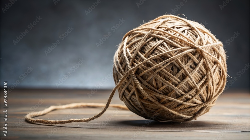 A close-up of a tangled ball of twine, fiber, string, material, wrapped, messy, knot, craft, DIY, tool, thread, unravel, tangle A close-up of a tangled ball of twine, fiber, string, material, wrapped, messy, knot, craft, DIY, tool, thread, unravel, tangle