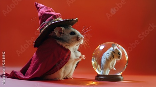Hamster Wizard Foresees Ordinary Week in Crystal Ball