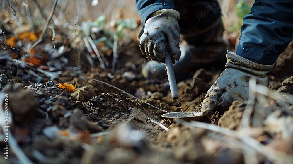 Fototapeta premium Experiences with detecting metal at historical places and complete results