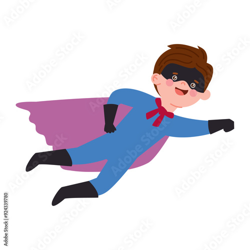 superhero character flying