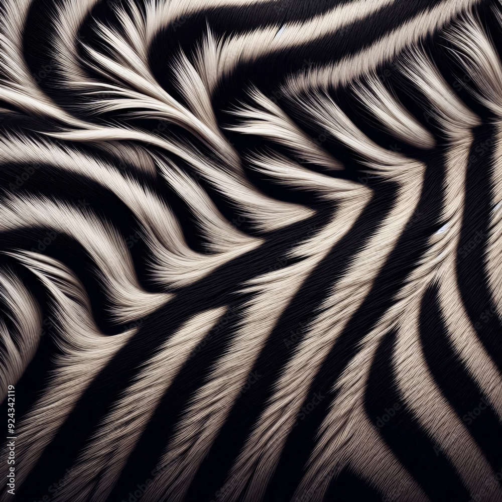 Zebra furry skin texture pattern Zebra furry skin texture pattern
